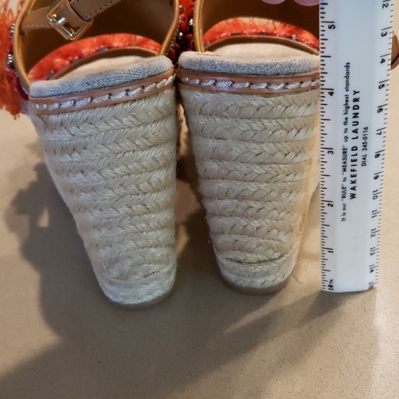 Tory Burch Niyah Espadrille Bohemain Wedge 6.5 - Picture 8 of 10